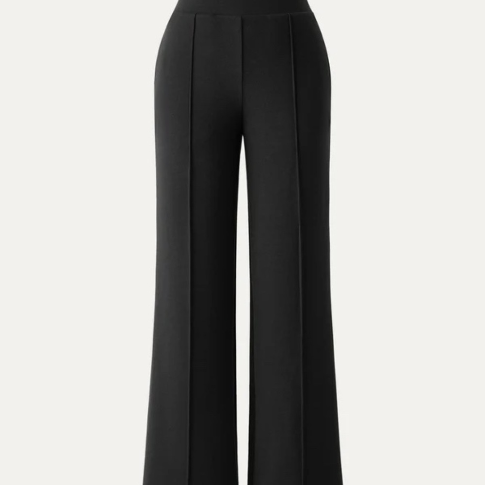 NWT OGL Women’s Tummy Warmer Pin-Tuck Pants Black XS Small Stretch 1712-1